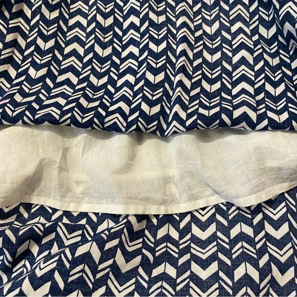 BeachLunchLounge Blue & White Chevron Sleeveless Maxi Length Summer Dress Size M - Picture 7 of 13